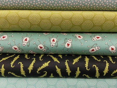 Sweetwater for Moda 'Animal Crackers' Cotton Fabric by 1/4 Metre* Monkey Heart - Image 1 of 4