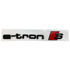 Original Audi E-Tron S Emblem Schriftzug Logo Schwarz Black Editon Selbstklebend