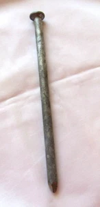 Clavo de espiga de metal galvanizado 8" DE COLECCIÓN - Imagen 1 de 3