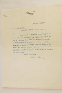 1906 Edward Burnett NYC re Allis Greenfield Job aluminite - Orignal EPHEMERA - Picture 1 of 1