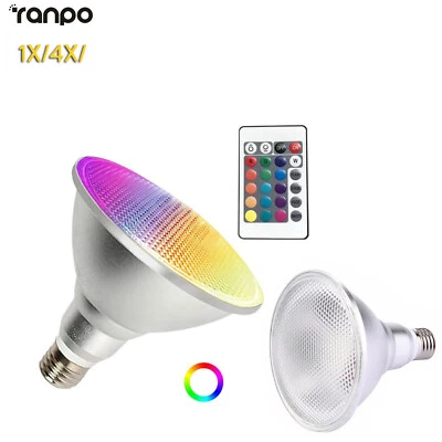 15w 25w E27 Dimmable Rgb Par30 Par38 Lamp Super Home Garden Spotlights Led For - Image 1 of 4