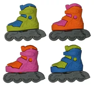 24 Stck. Rollerblades Skateschuh Radierer, bunte Kinder Schlittschuh Puzzle Spielzeug - Bild 1 von 4