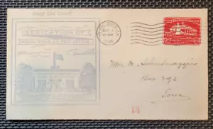 c1936 Dedication of Pearl River New York Post Office 2 cent, First Day Cover FDC - Picture 1 of 2