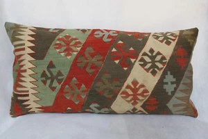 Vintage Lendenkelimkissen, handgefertigtes Kissen, Dekokissen, Couch Lendenkissen - Bild 1 von 5