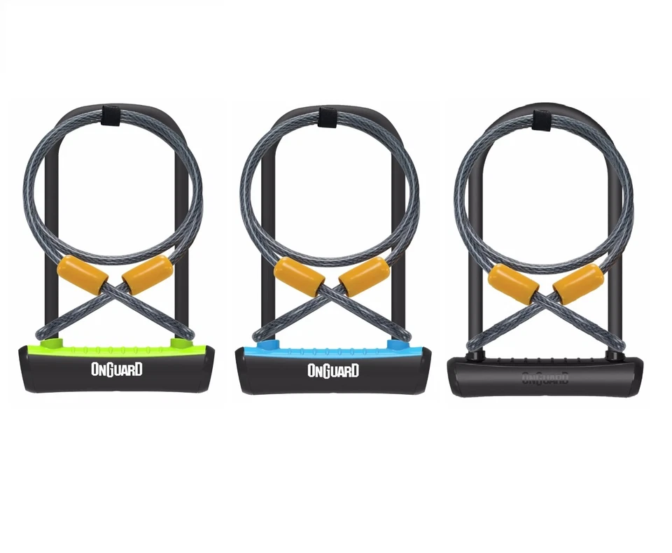 OnGuard Neon U-Lock + Extender Cable 115 x 230 x 11mm Shackle D U Bicycle Lock - Image 1 of 1