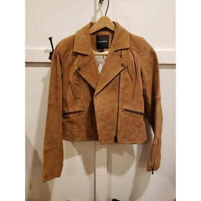 Maurices женщин желтовато-коричневый 100% натуральной кожи куртка трудно найти родео 4H - Изображение 1 из 4