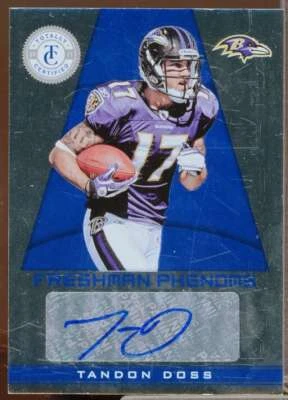 Tandon Doss AU/299 Rookie Card 2011 Totally Certified #187  - Image 1 of 2