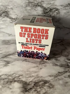 VTG Funny Toilet Paper “The Book of Sports Lists” 1980 500 2-ply sheets Gag Gift - Picture 1 of 6