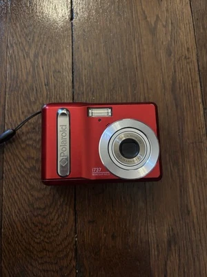 Polaroid i737 7.0MP Digital Point & Shoot Camera Red - Image 1 of 3