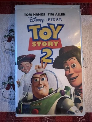 Toy Story 2 (VHS, 2000) Disney Pixar, Tom Hanks, Tim Allen Clamshell Case Foto 1 de 3