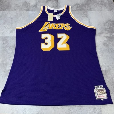 VTG 1979-80 Magic Johnson Los Angeles Lakers Mitchell Ness Jersey Authentic 56 - Image 1 of 4