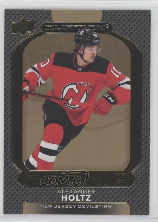 2021-22 Upper Deck Ovation Rookies Gold Foil Alexander Holtz #147 Rookie RC - Image 1 of 2