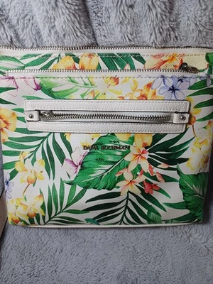 Dana Buchman Women's Tropical Floral Leather Crossbody Handbag Purse Bag - Image 1 of 4