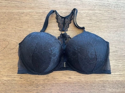 Victoria's Secret Black Delicate  34DDD Sexy Tee Push Up Padded Front Close Bra - Image 1 of 2