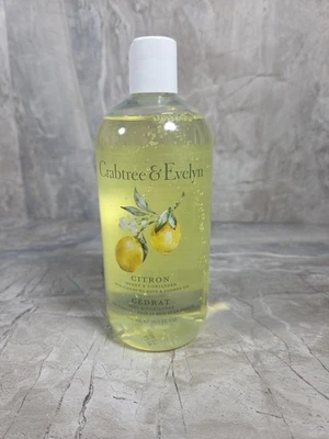 Gel de baño y ducha Crabtree & Evelyn CITRON 16,9 oz 500 ml tamaño completo nuevo Foto 1 de 2