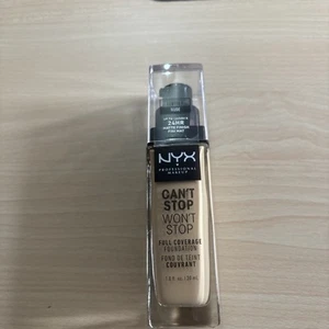 NYX Can't Stop Won't Stop Full Coverage Foundation Nude 1.0 Fl Oz - Picture 1 of 3