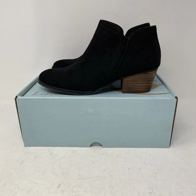 Lifestride Blake Bootie Block Heel Black Leather Western Boots Women's Size 7.5M - Image 1 of 4