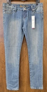 Jeans Wet Seal taglia 11 vita bassa skinny show stopper jeans 34X32 nuovi con etichette - Foto 1 di 5