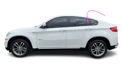 Se adapta a: BMW X6 2008-2014 4D utilitario lado del conductor ventana de ventilación trasera izquierda vidrio/oscuro Foto 1 de 4