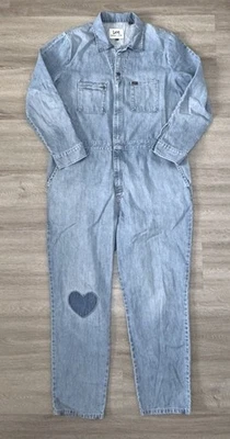 Mono vaquero LEE Union Alls mono utilitario azul jeans parche corazón talla XL Foto 1 de 4