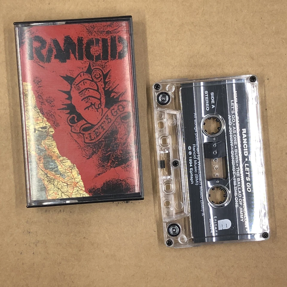 RANCID Cassette Tape 90s Punk LETS GO SALVATION BILLIE JOE ARMSTRONG GREEN DAY - Image 1 of 4