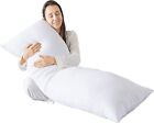 Hollowfiber Filled Bolster Pillow Full Body Orthopedic Long Pillow For Maternity