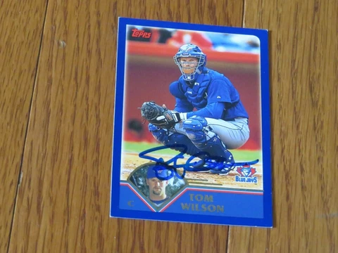 Tom Wilson Autographed Hand Signed Toronto Blue Jays Topps Cover