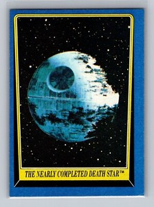 Topps Star Wars 1983 Return of the Jedi #215 The Nearly Completed Death Star