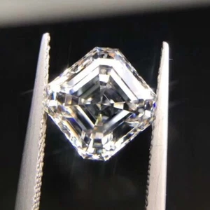 Asscher Moissanite AAA Brilliant Loose Gemstone 6mm 1 Pieces Faceted Lab Created - Picture 1 of 24