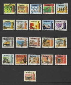ZIMBABWE 1985 NATIONAL INFRASTRUCTURE DEFINS 17 VALUES TO $2 VERY FINE USED - Imagen 1 de 1
