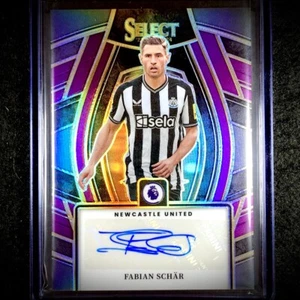 2023-24 Select EPL Fabian Schar Signatures Auto Purple /49 SSP Newcastle United - Picture 1 of 1