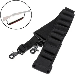 Tactical 15 Rounds 12Guage Shotgun Sling Shell Holder Ammo Carrier Bandolier - Picture 1 of 15