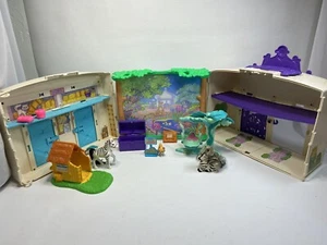 Vtg 1993 Littlest Pet Shop Zoo Carrying Case w/ Bobcat & Zebra Missing Pieces - Picture 1 of 12