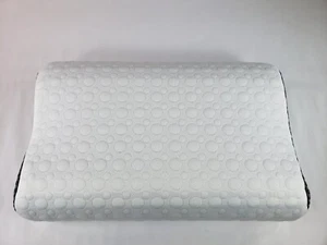 Elviros Cervical Memory Foam Pillow - White, Queen Size - Picture 1 of 9