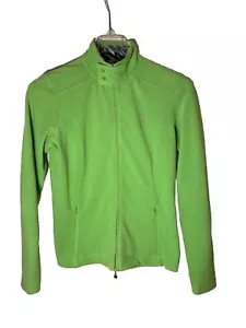 LILLY PULITZER Womens L Full Zip Fleece Jacket-Lightweight-Pockets-Lime Green - Picture 1 of 8