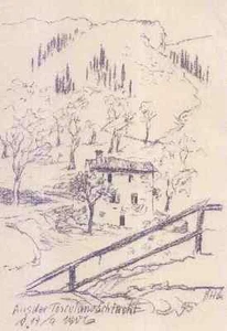 TOSCOLANO SCHLUCHT - Bruno HÉROUX - ITALIEN - OriginalLithographie 1906 - Picture 1 of 1