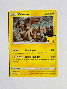 TARJETA POKEMON #644 ZEKROM 010/025 LÁMINA BÁSICA CASI NUEVA-COMO NUEVA - Imagen 1 de 2