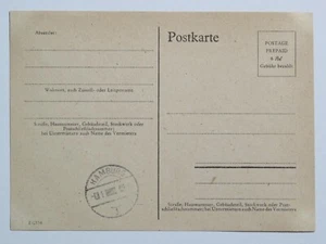 Alliierte Besetzung Behelfsganzsache P 698 I Hamburg 1 * - Bild 1 von 2