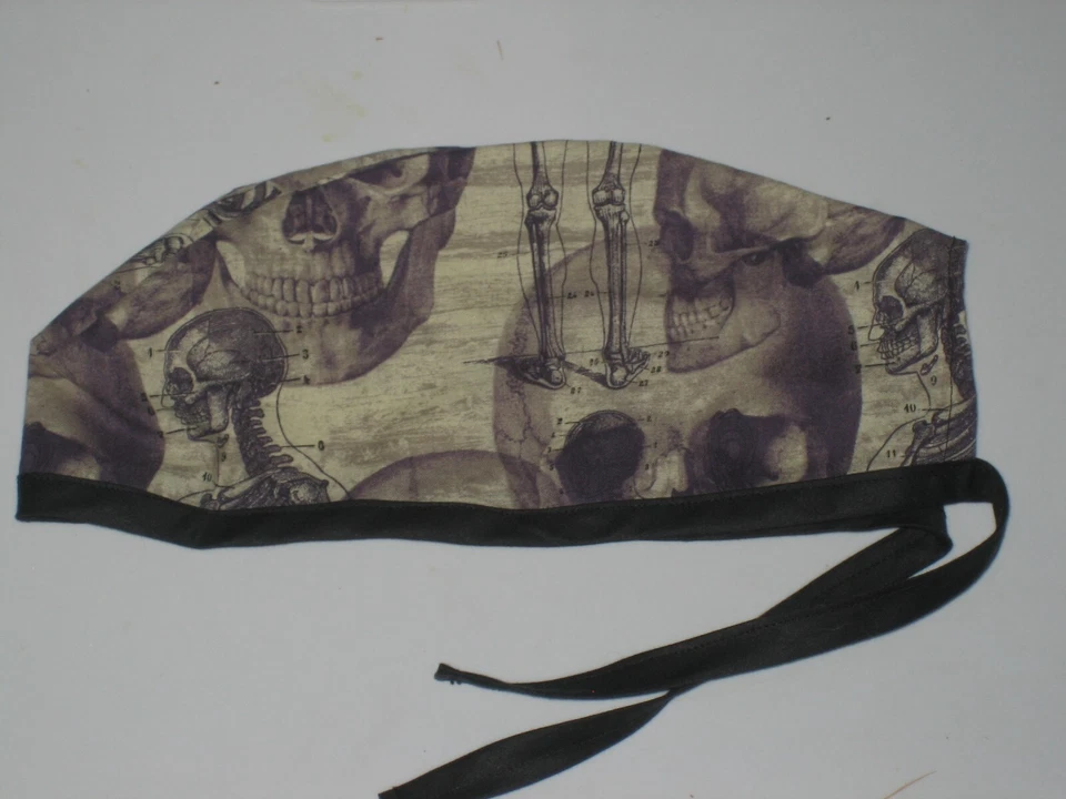 Sombreros exfoliantes quirúrgicos gorras calaveras y esqueletos Foto 1 de 1