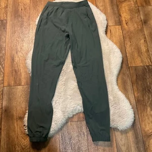 Lululemon Surge Jogger Uomo XS Verde Corsa Atletica Polsino Zip Leggero - Foto 1 di 8
