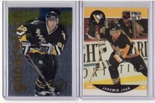 JAROMIR JAGR 1995-96 STADIUM CLUB GENERATION TSC INSERT SP #GT3 & PROSET ROOKIE