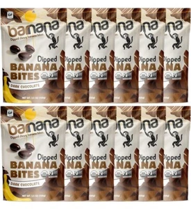 Barnan.a Banana Bites Chewy Dark Chocolate Organic 3.5 oz (Pack Of 12) - Picture 1 of 4