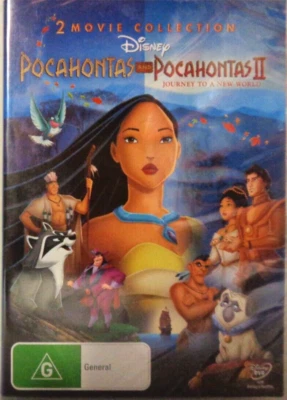 Pocahontas/Pocahontas II - Journey To A New World Brand New Sealed DVD Region 4 - Image 1 of 3