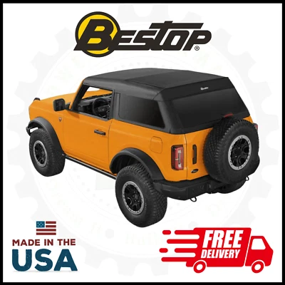 Techo blando de sarga negra Bestop | Para Ford Bronco 2021-2024 | 2 puertas Foto 1 de 4