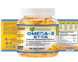 Natural Ultra Pure Omega 3 Fish Oil 2600mg Small Potent Joint Pain Relief XL - Picture 1 of 1