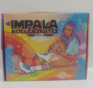 Impala Quad Roller Skates Holographic Women's size 10 Brand New in Box Vegan - Picture 1 of 7