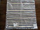 POTTERY BARN Antique Striped Printed Pillow Cover - 20x20"-Blue-NWT