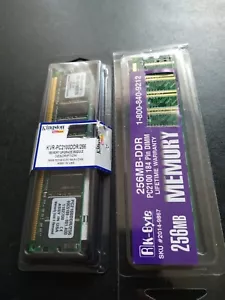 Kingston RAM Memory Module 256MB PC2100 CL2.5 non-ECC 184 Pin KVR266X64C25/256-R - Picture 1 of 7