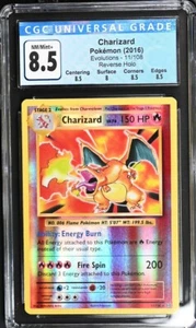 Charizard Reverse Holo 11/108 XY Evolutions CGC 8.5 NM/Mint+ Pokemon (2016) RARE - Picture 1 of 12