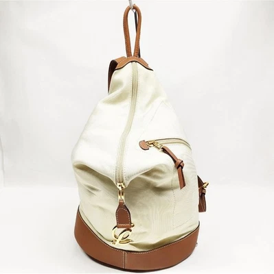 Bolso Mochila LOEWE Beige Nylon Foto 1 de 4